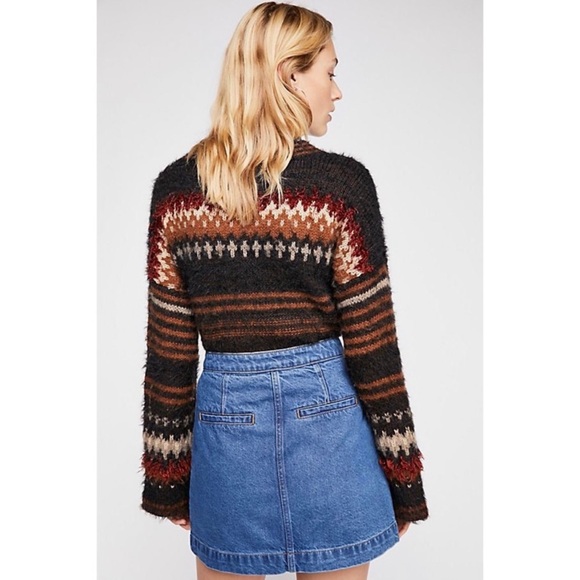 Free People We The Free Don’t Get Me Wrong Denim Button Down Skirt Size 31 - Picture 3 of 10